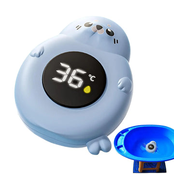 Baby bath temperature monitor with LED display