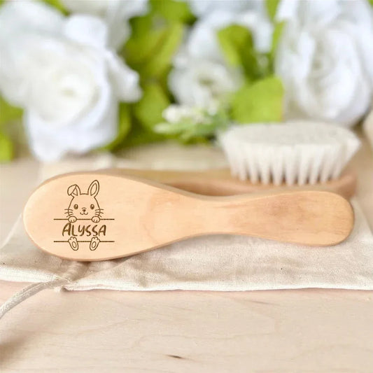 Personalized baby hair brushes